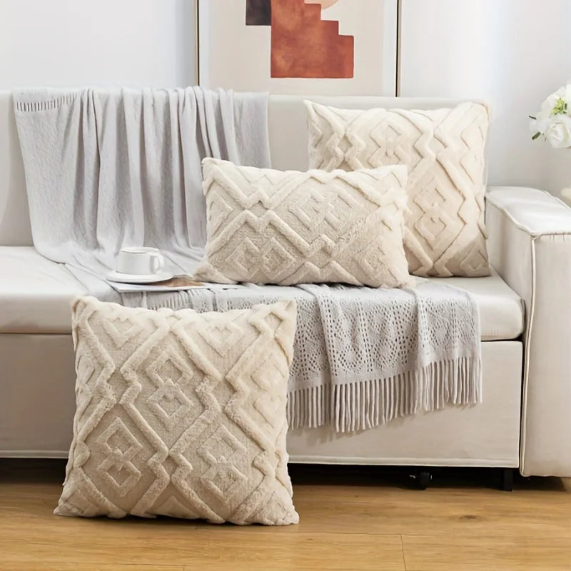 Snowflake Velvet Throw Pillow Covers