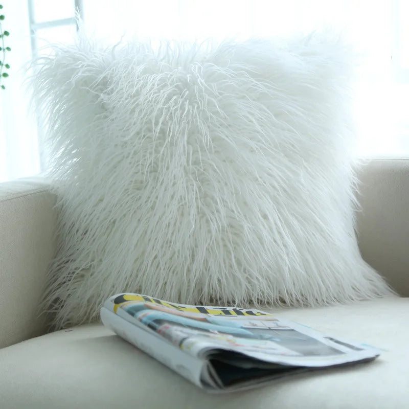 Faux Fur Throw Pillow Cover Luxury