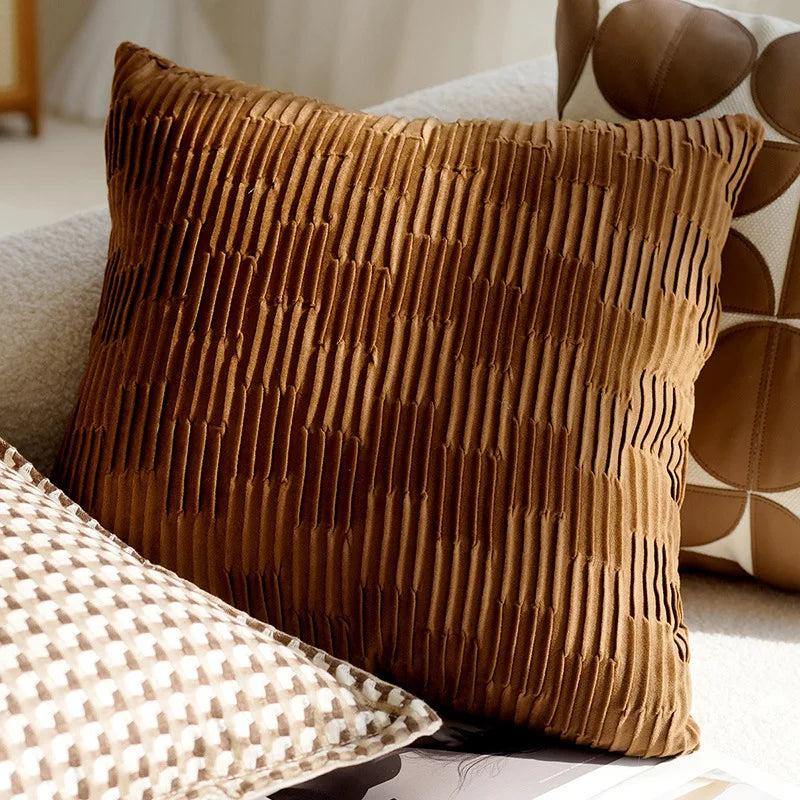 Brown Throw Pillow Cover Luxury Decor