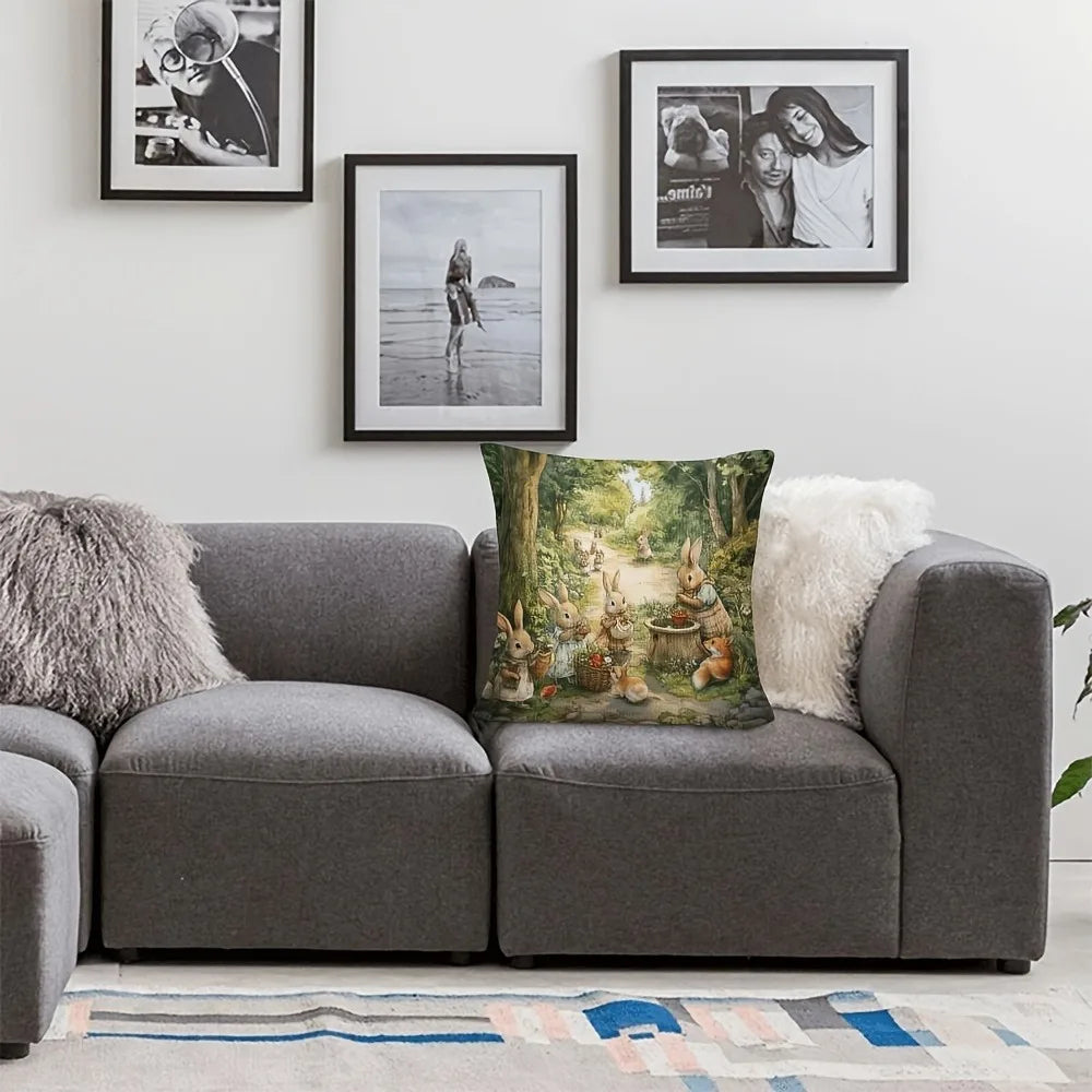 Easter Pillow Cover Rabbit Pattern