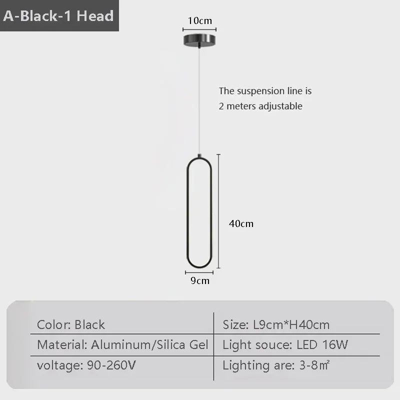 LED Pendant Light Tricolor Indoor