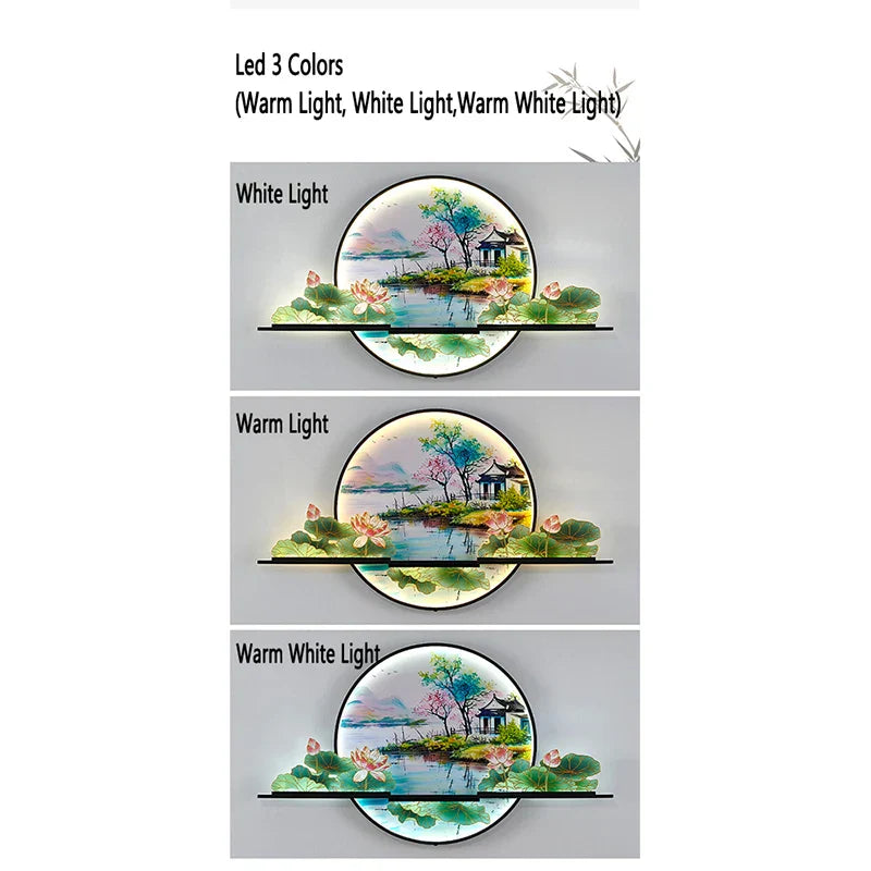Dlight Decor Artistic Landscape Wall Glow Lamp