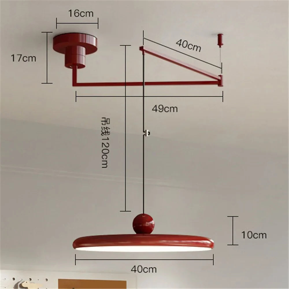 DecorBites™ Rotatable LED Pendant Light Iron