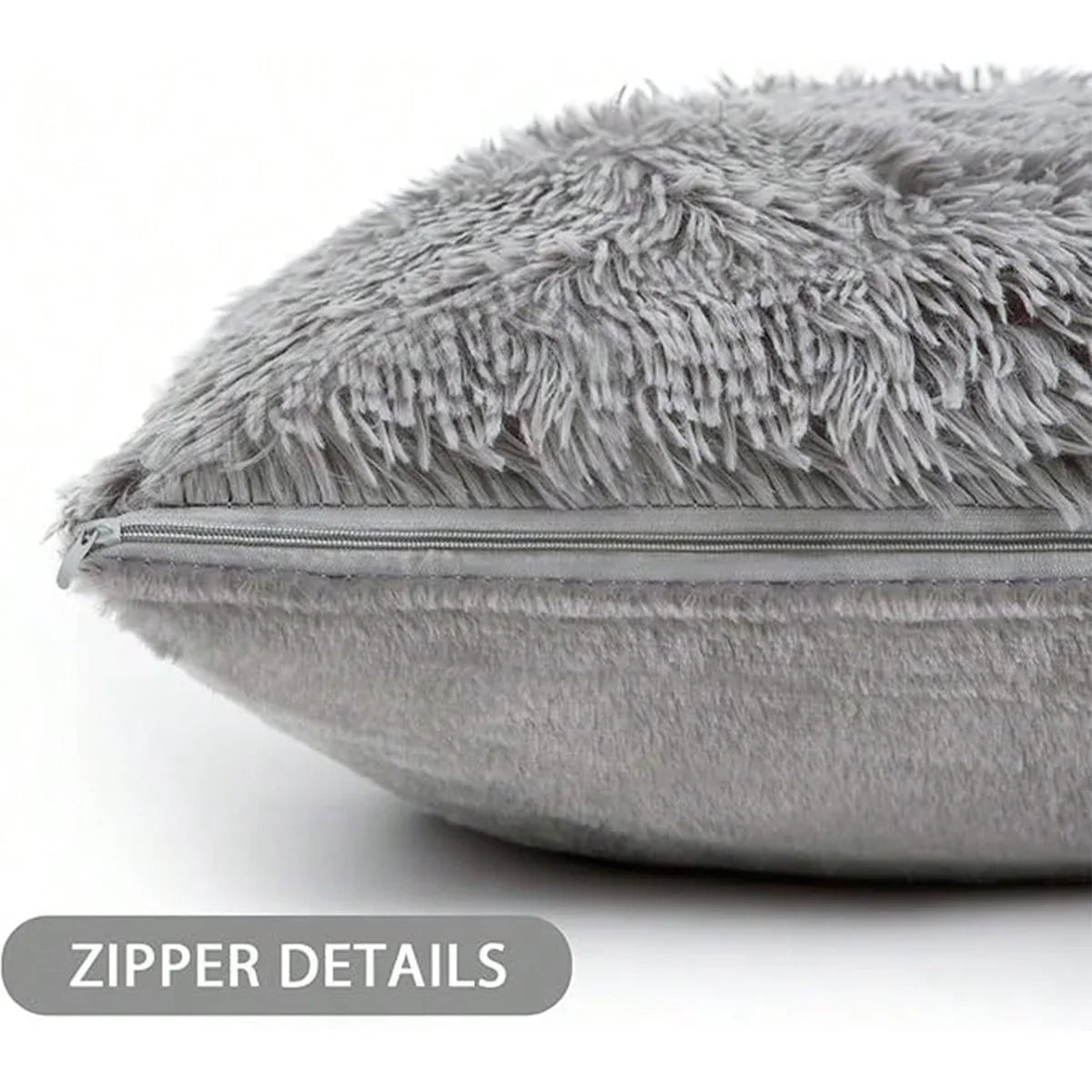 Faux Fur Pillow Covers Set