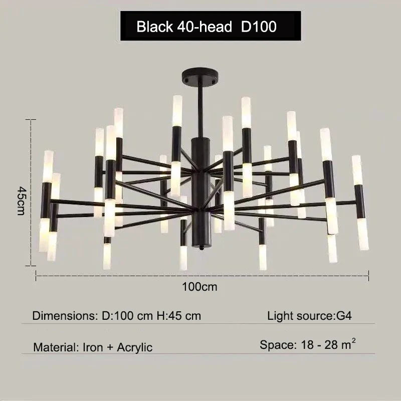 DecorBites™ Luxury Chandelier Multi-Head Ceiling Light