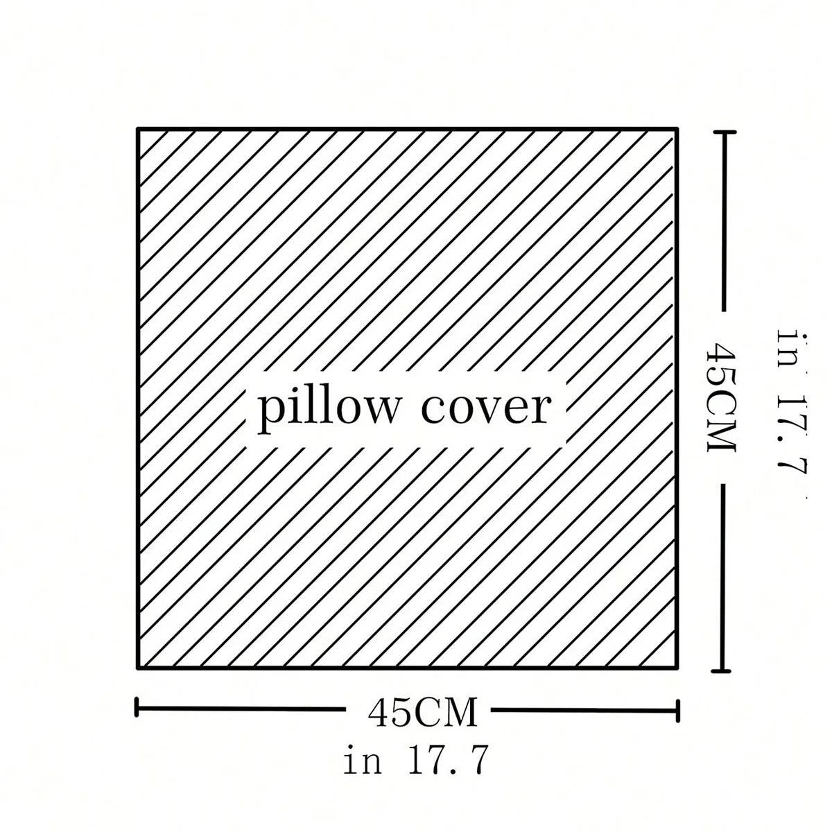 Polyester Plaid Plush Cushion Pillowcase