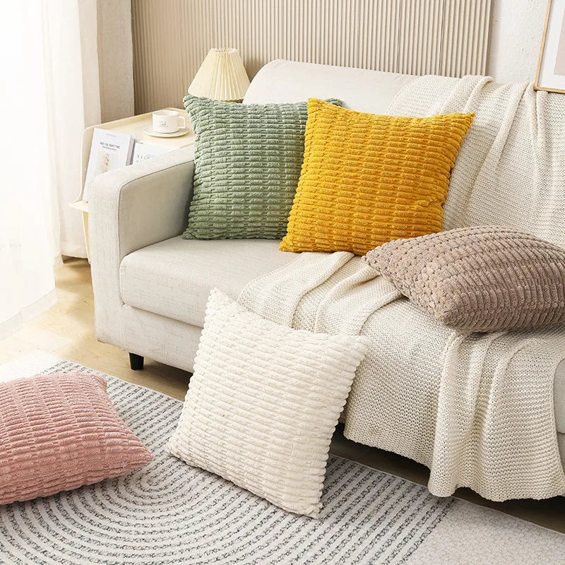 Corduroy Throw Pillow Covers 45x45cm