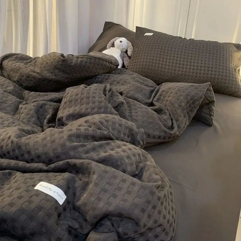 Cotton Bedding Set Olive Green