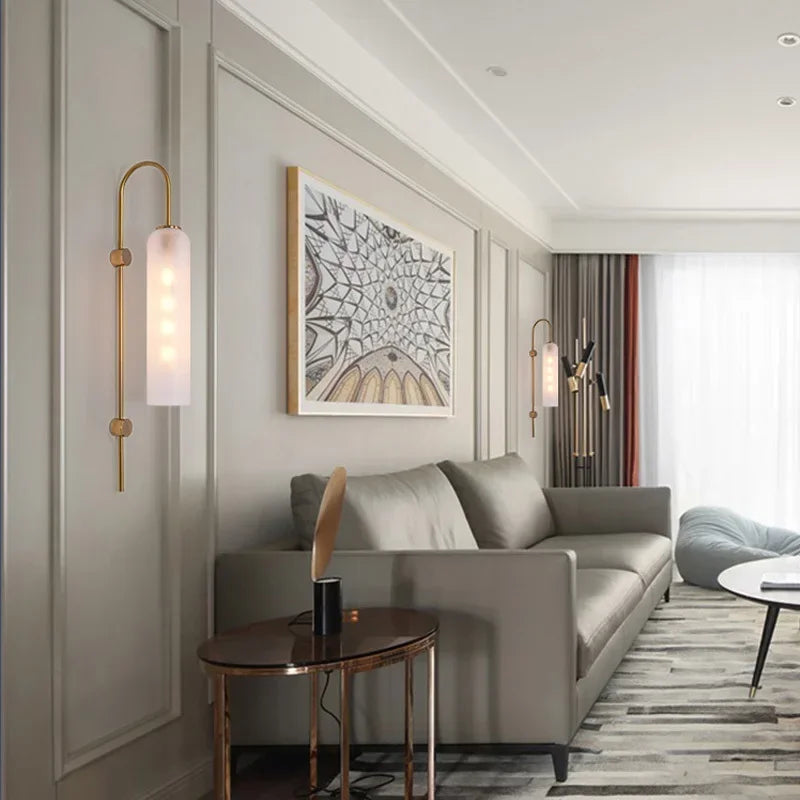 DecorBites™ Glass LED Wall Lights Bedside Decor