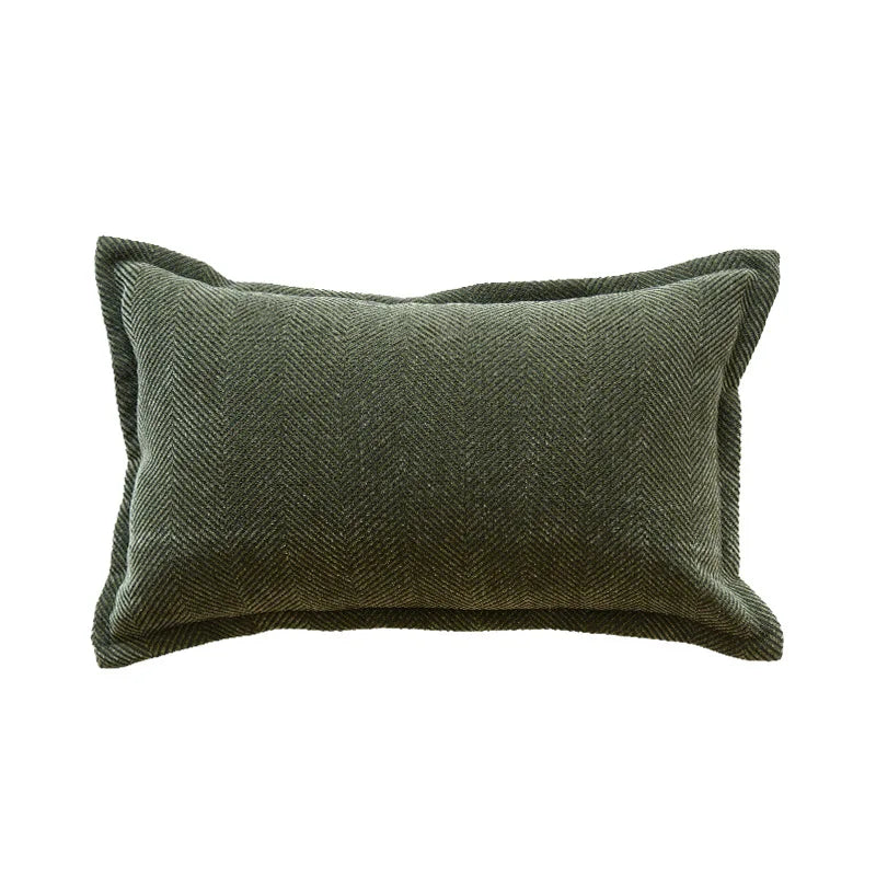 Green Textured Cushion Cover Vintage