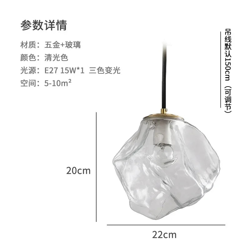 DecorBites™ Ice Cube Chandelier Adjustable Pendant Light