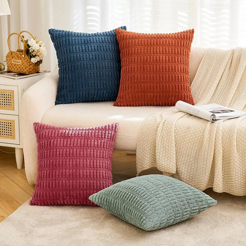 Corduroy Throw Pillow Covers 45x45cm