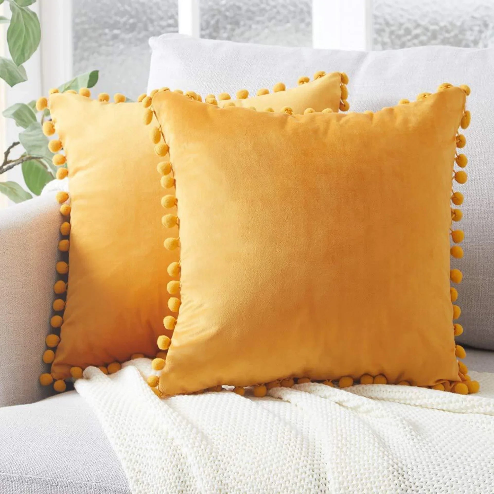 Velvet Cushion Cover Soft Pillowcases