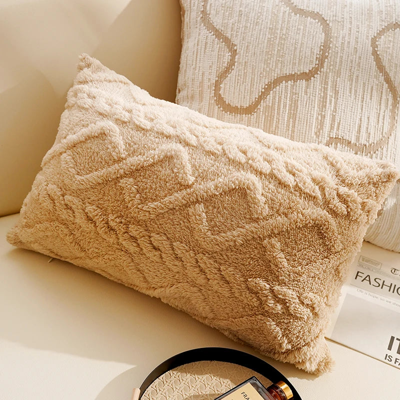 Brown Geometric Throw Pillow Cover