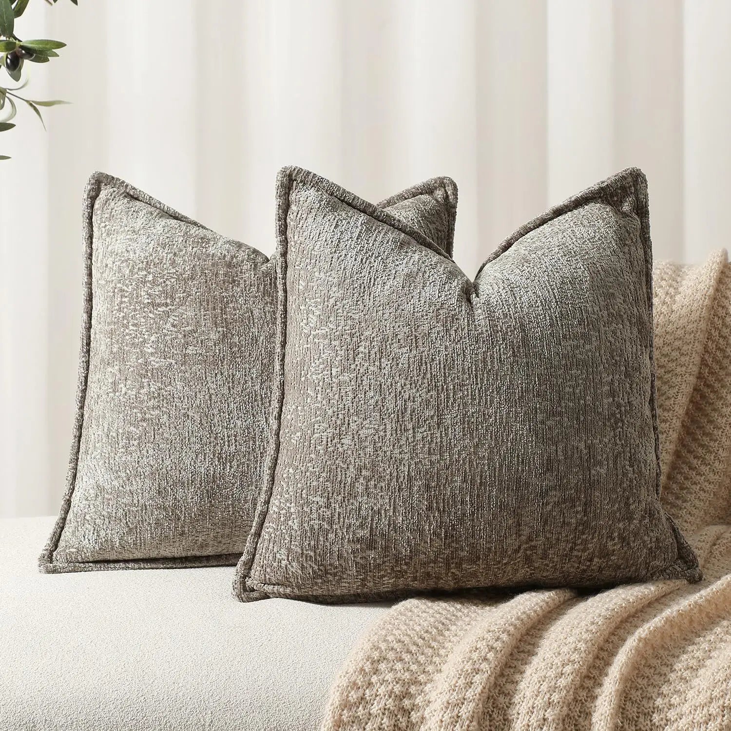 Chenille Cushion Covers Thickened Decorative