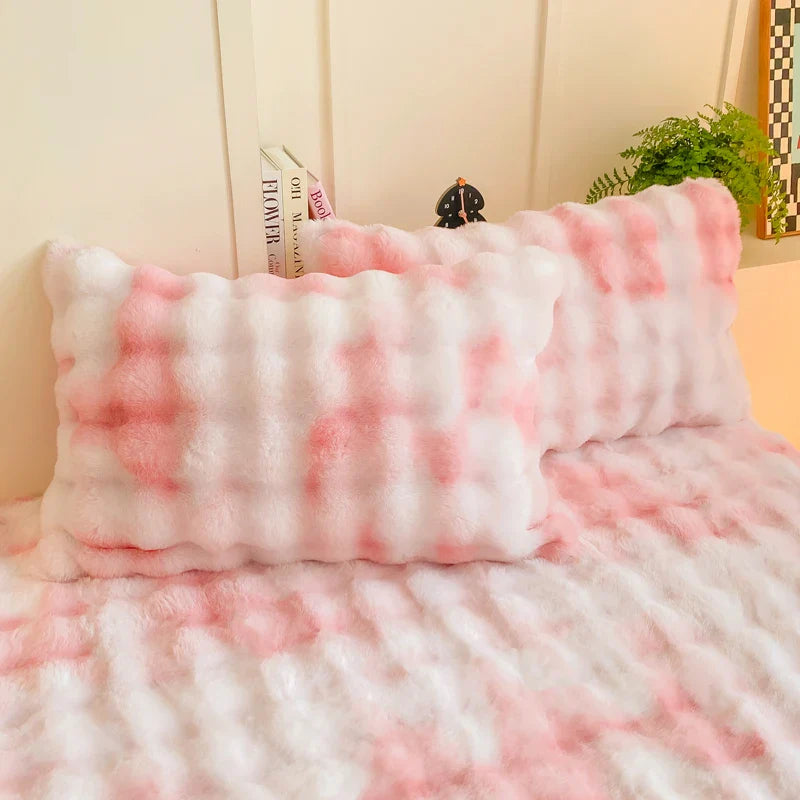 Fluffy Plush Pillowcase Winter Warm