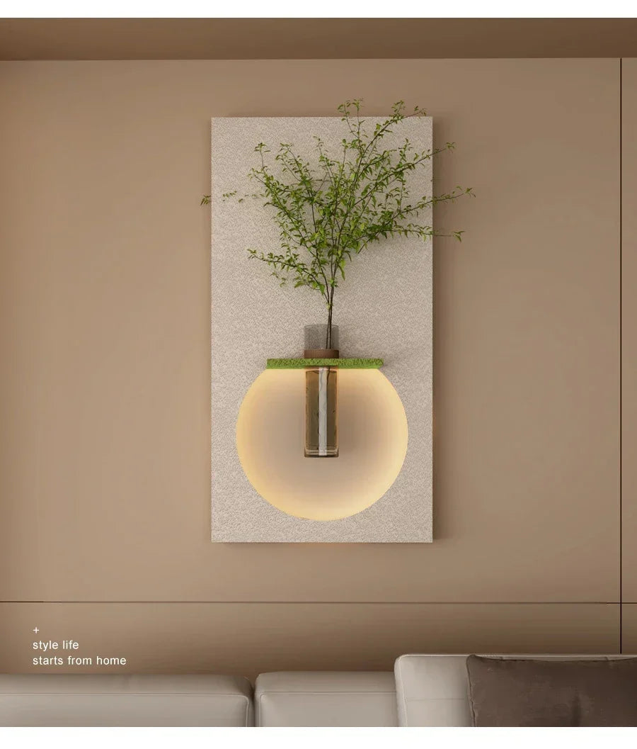 Dlight Decor Sandstone Vase Wall Lamp for Hallways