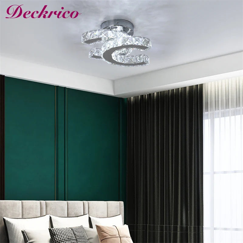 DecorBites™ Ceiling Chandelier Crystal LED Fixture
