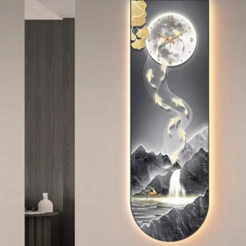 Dlight Decor Luminous Wall Clock with Elegant Glow