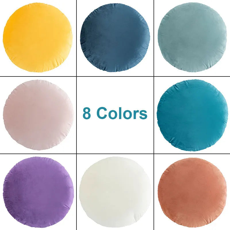 DecorBites™ Velvet Round Pillowcase 45cm