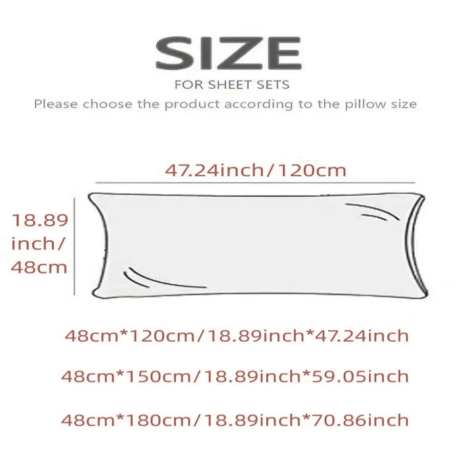 Solid-Color Long Decorative Pillowcase