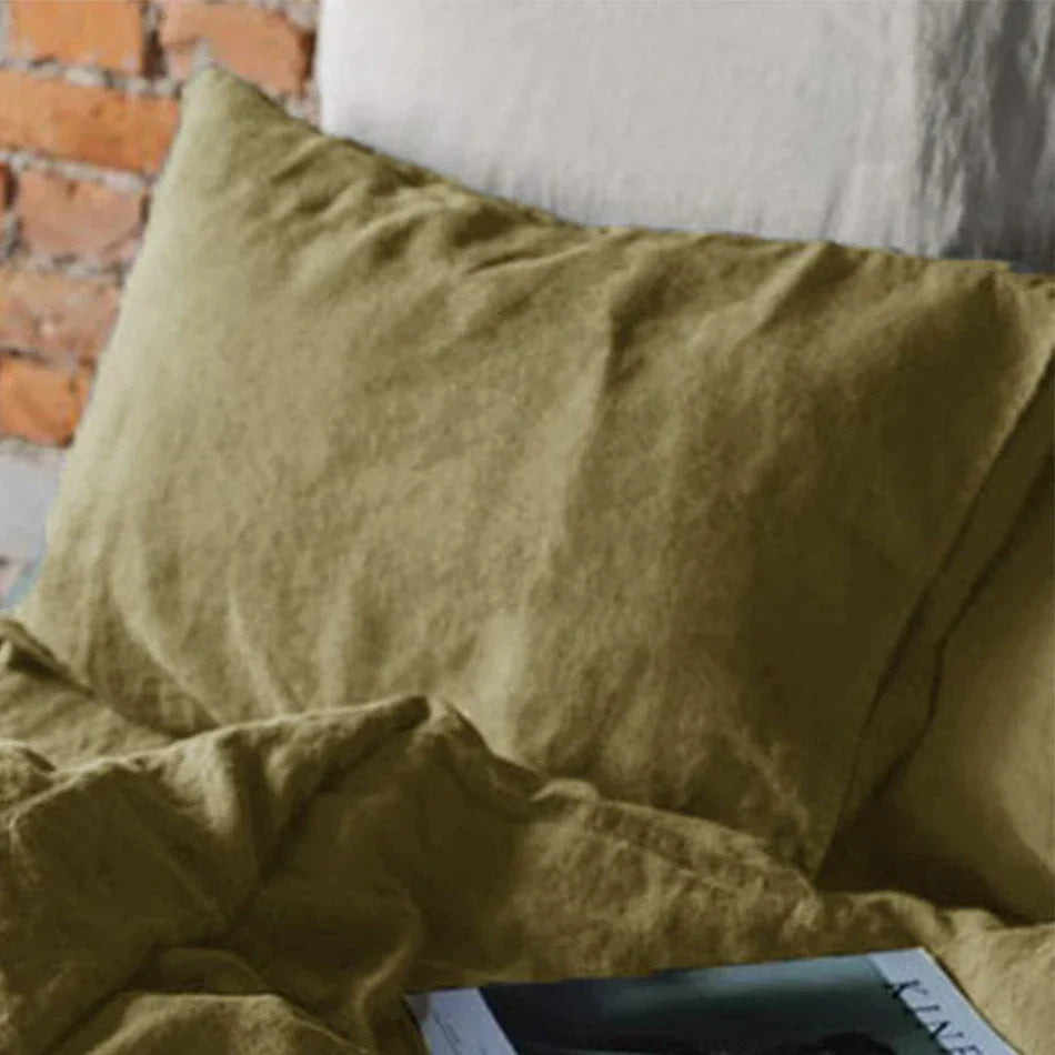 Linen Pillowcase Soft Cushion Cover