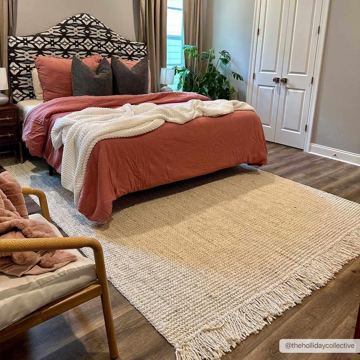 Senneterre Bleached Jute Rug - PRHOMZ