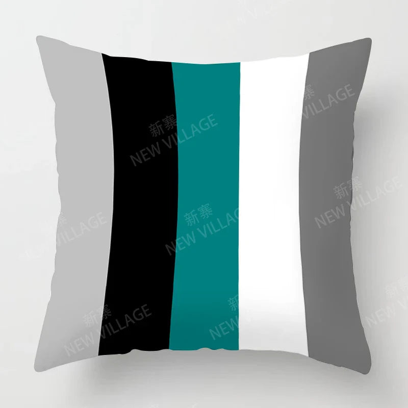 Green Cushion Cover Abstract Design