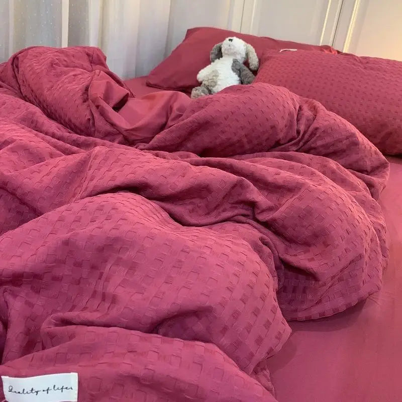 Cotton Bedding Set Olive Green