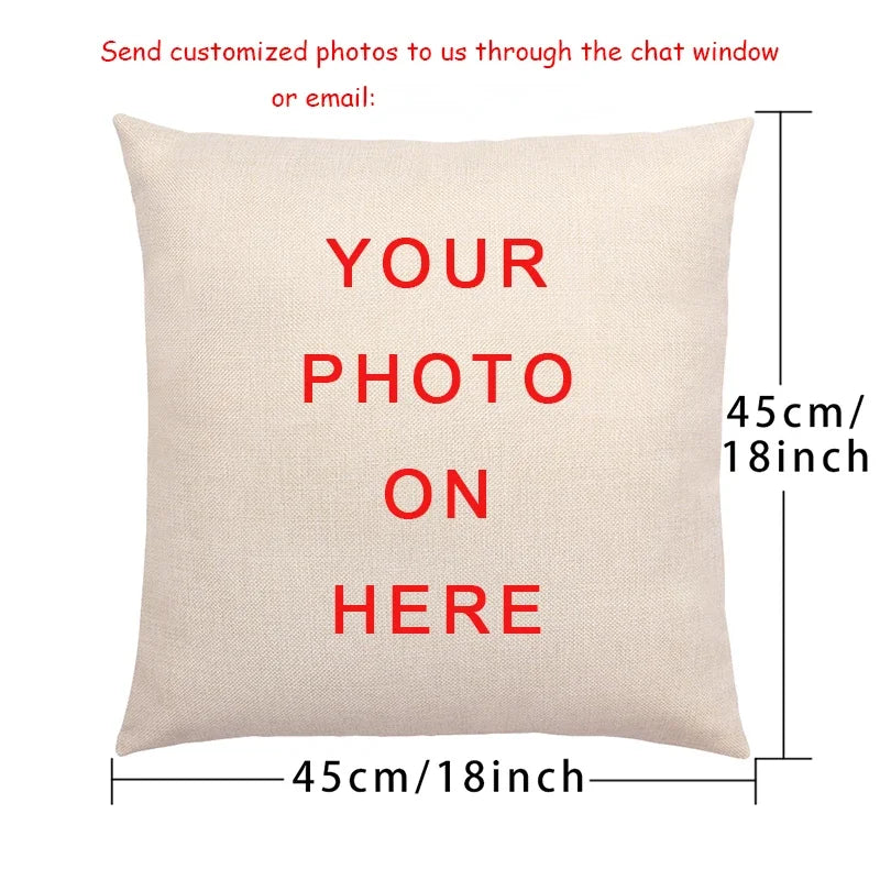 Custom Cushion Cover Linen Pillowcase
