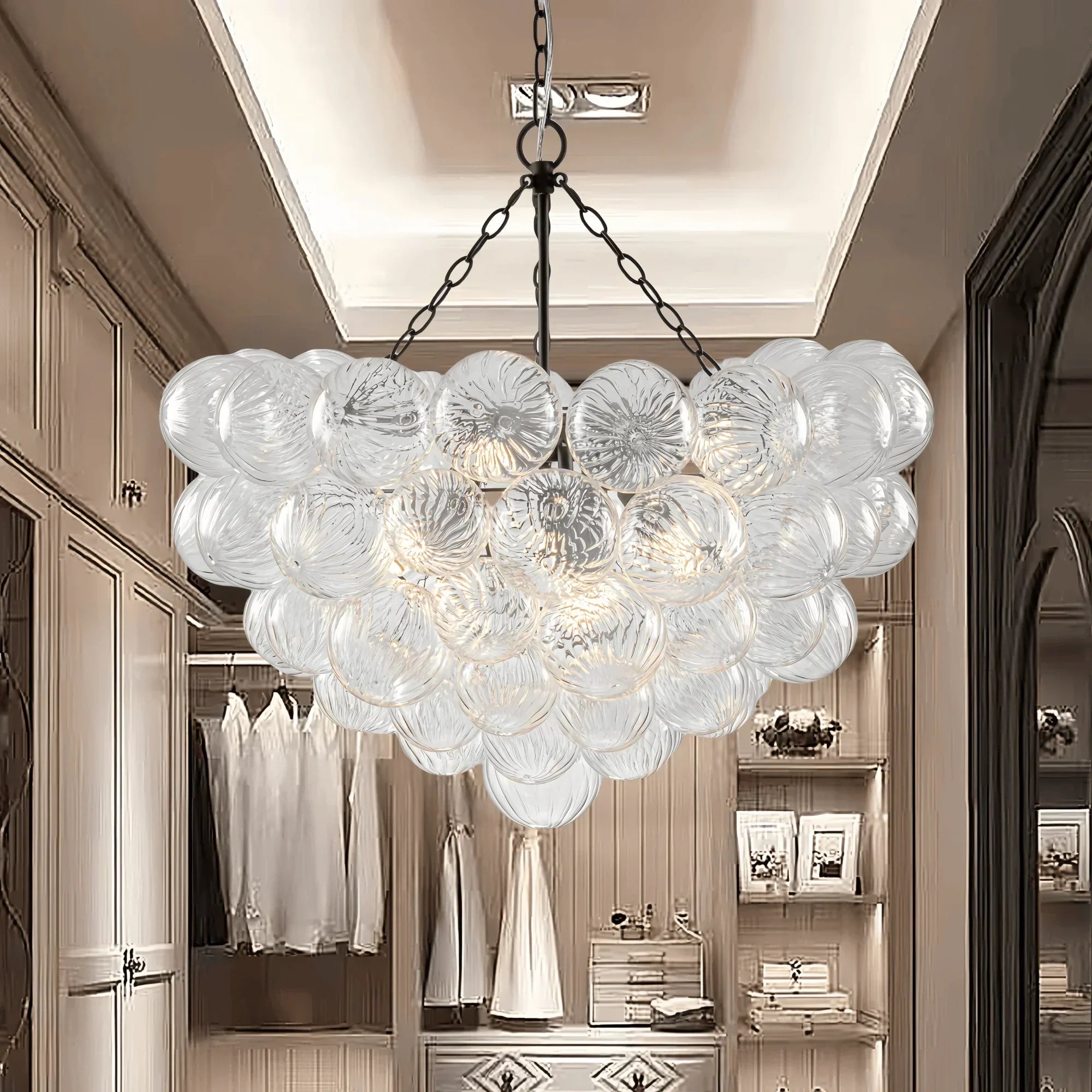 Glass Chandelier LED Decorative Fixture