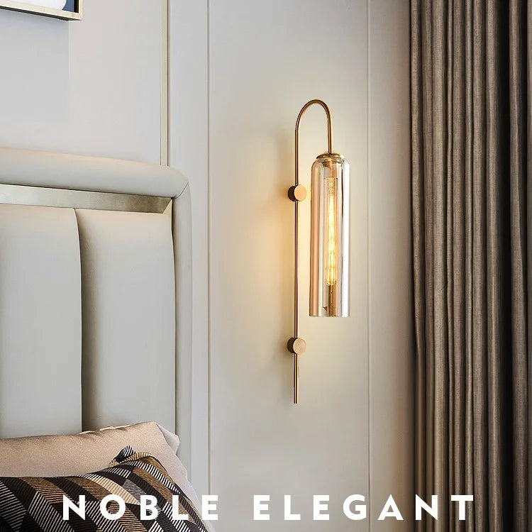 DecorBites™ Glass LED Wall Lights Bedside Decor