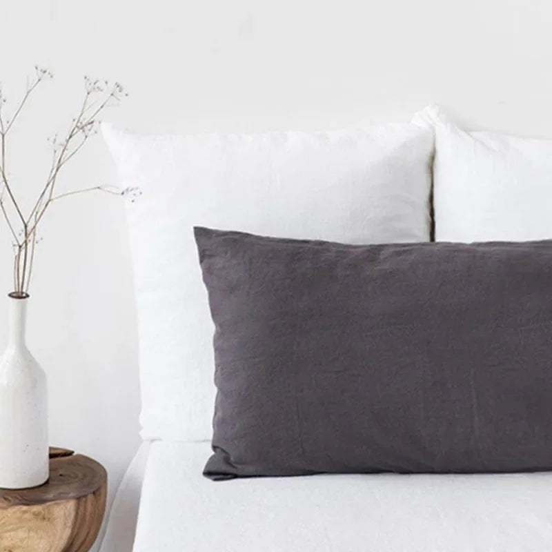 Linen Euro Sham Pillowcase Long