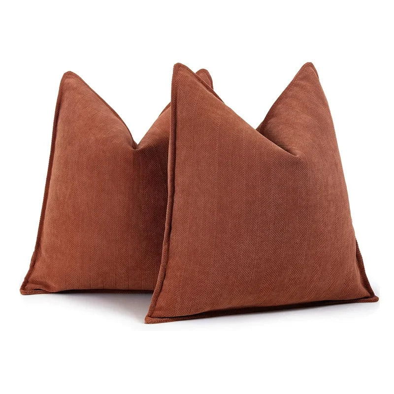 Chenille Pillow Covers Couch Throw