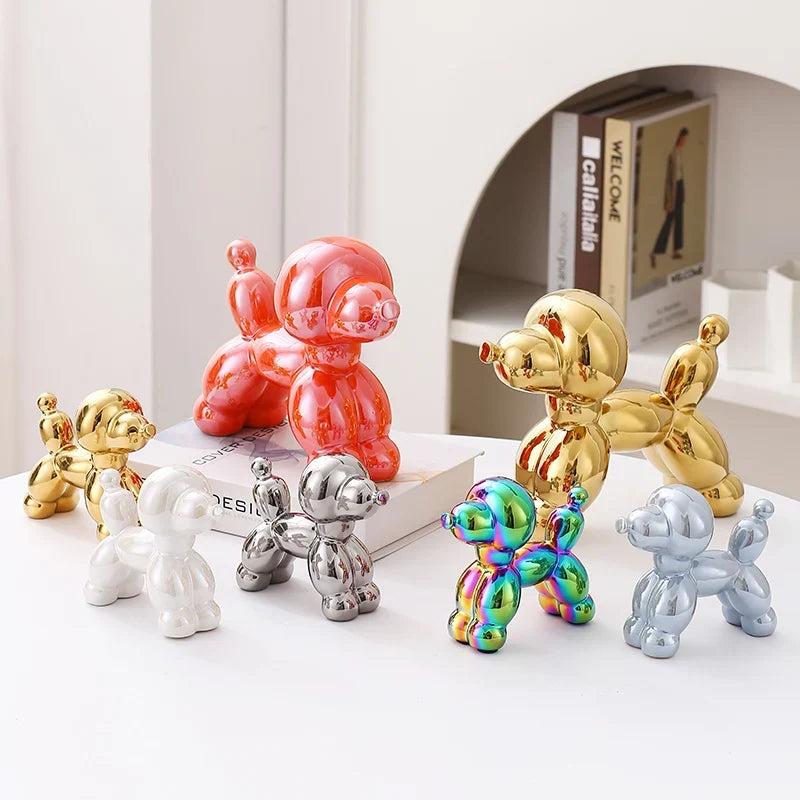 Ceramic Guest Dog Figurine Home Decor room Decoration Accessories Office Nordic Animal Decorative Sculptures Figurines