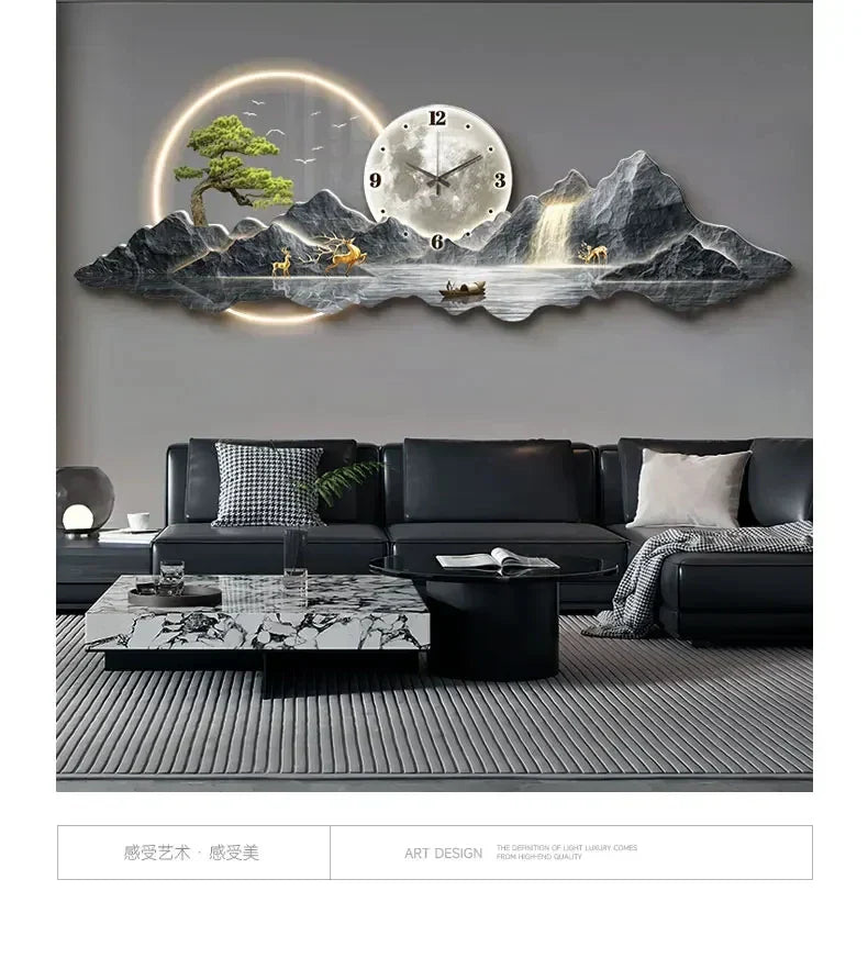 Dlight Decor Silent LED Wall Clock in Nordic Style