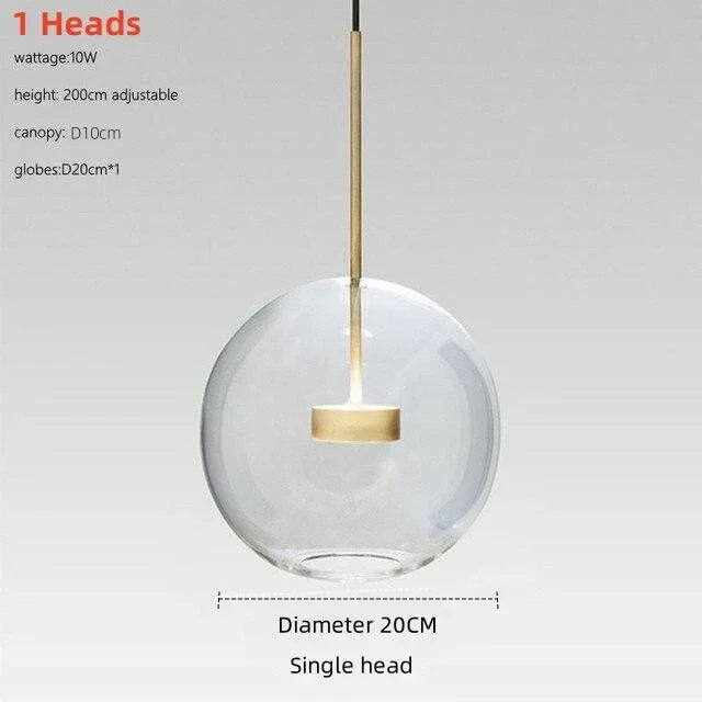 Glass Bubble Ball Chandelier Kids Room