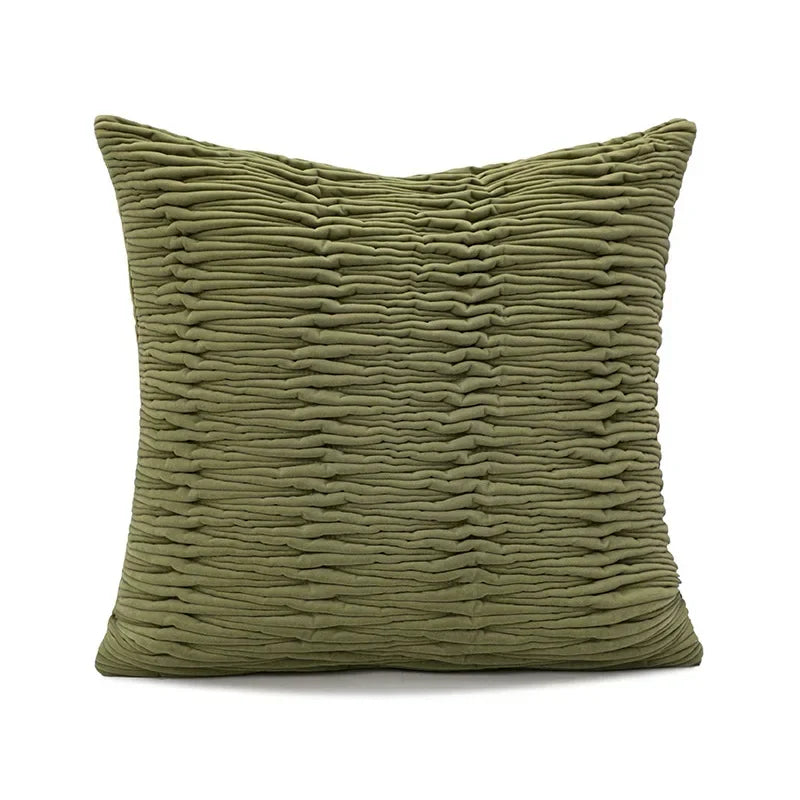 Green Pillow Cover Decorative Geometric