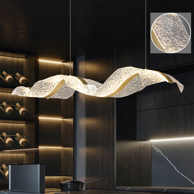 DecorBites™ Led Chandelier Long Wave Design