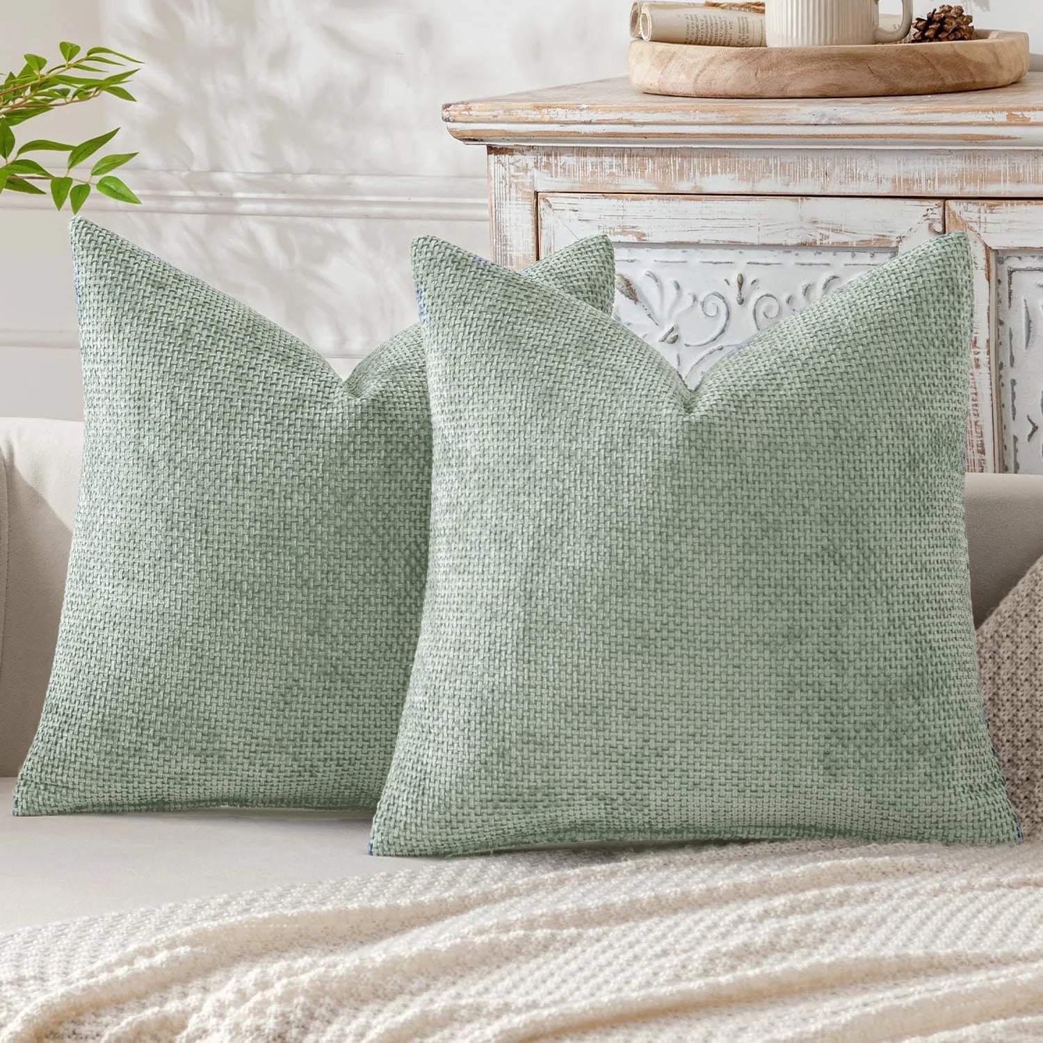 Chenille Throw Pillow Cover Decorative