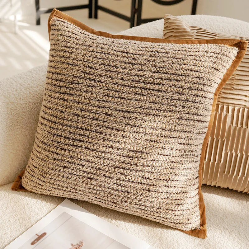 Brown Luxury Throw Pillow Cover