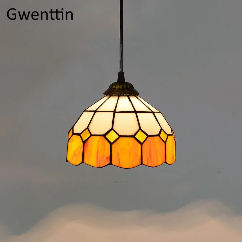 Stained Glass Pendant Lamp Fixture