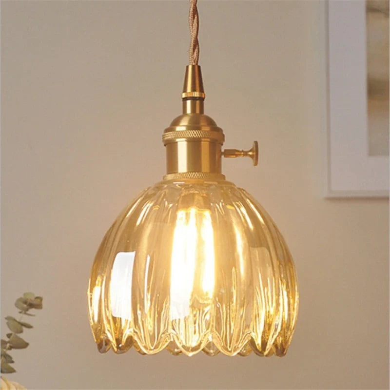 Glass Chandelier Vintage Pendant