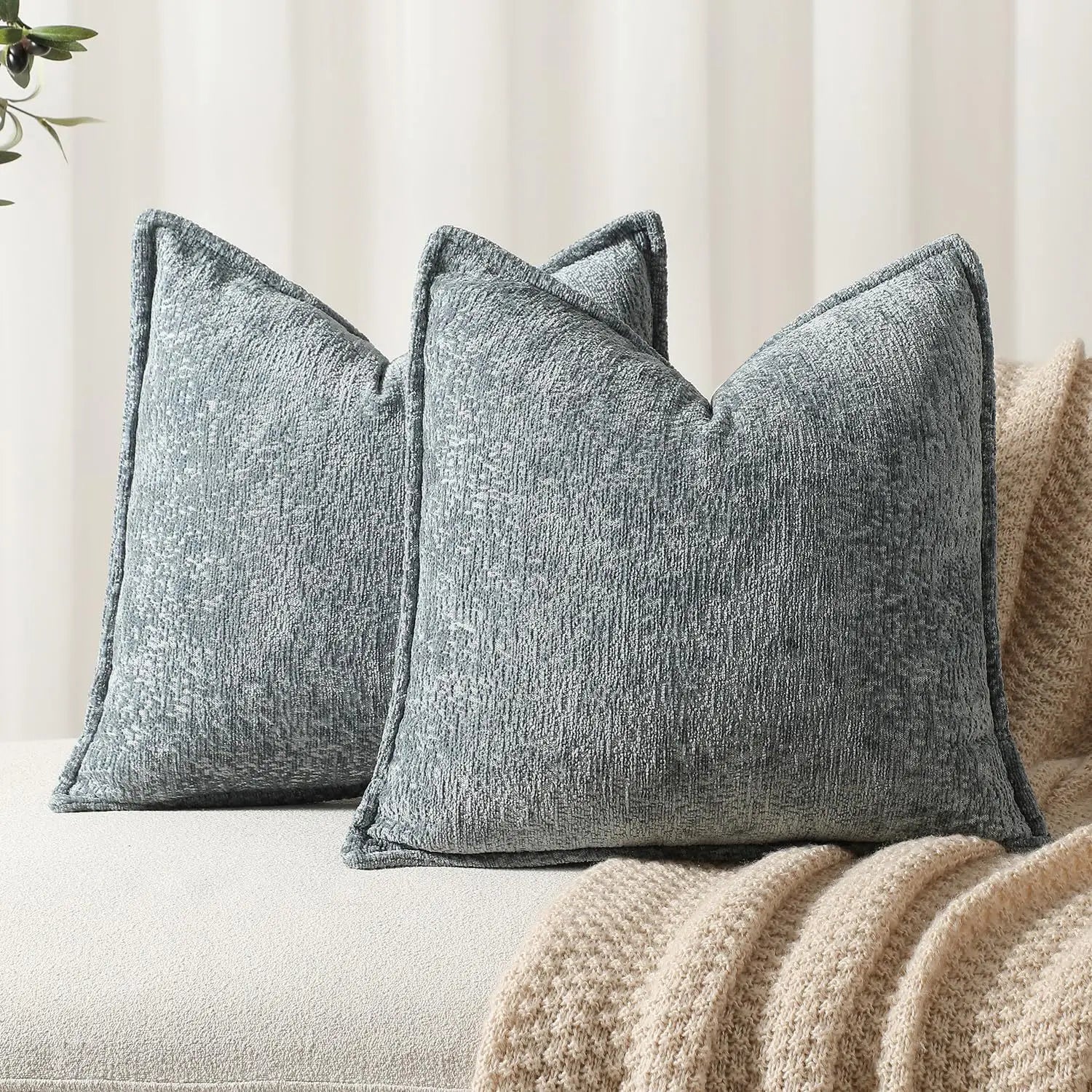 Chenille Cushion Covers Thickened Decorative