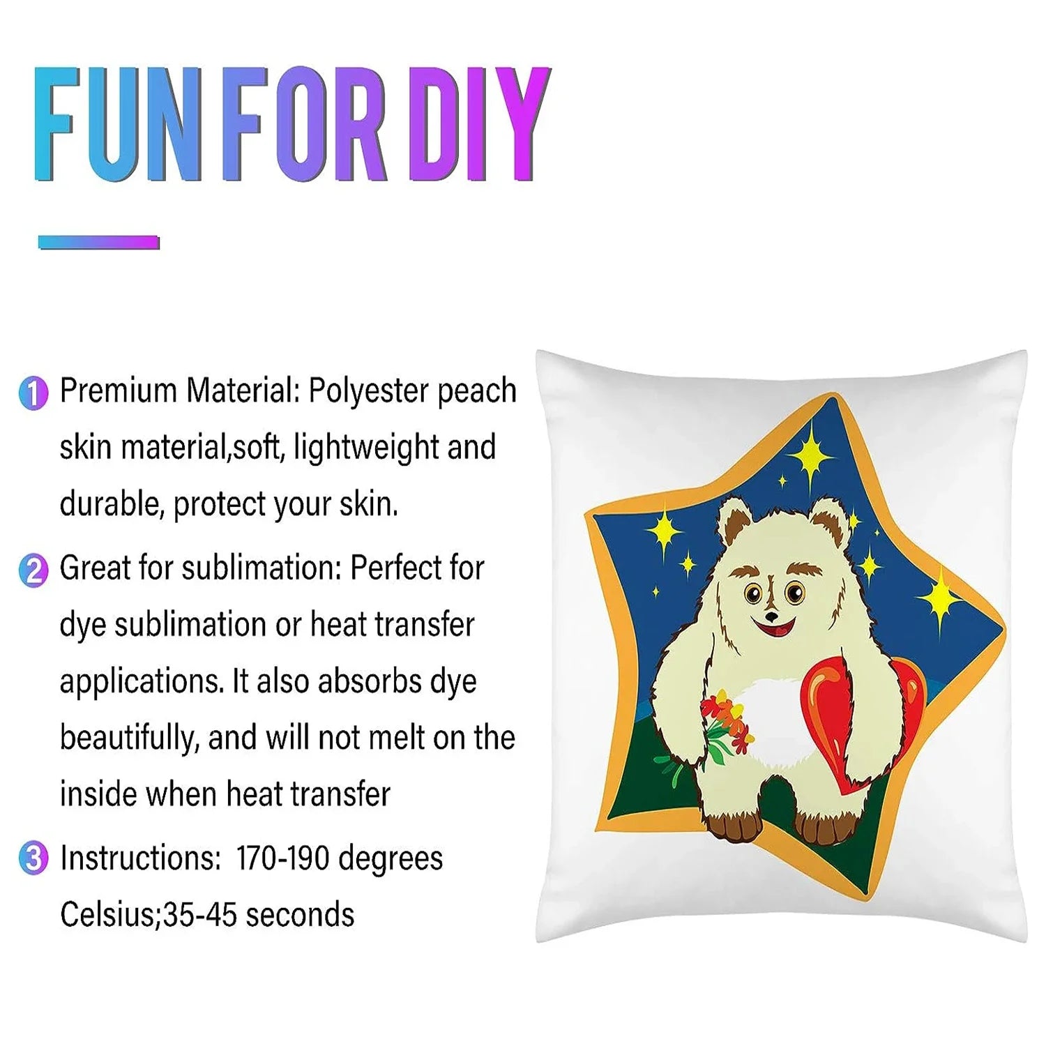 Sublimation Pillowcases Set for DIY