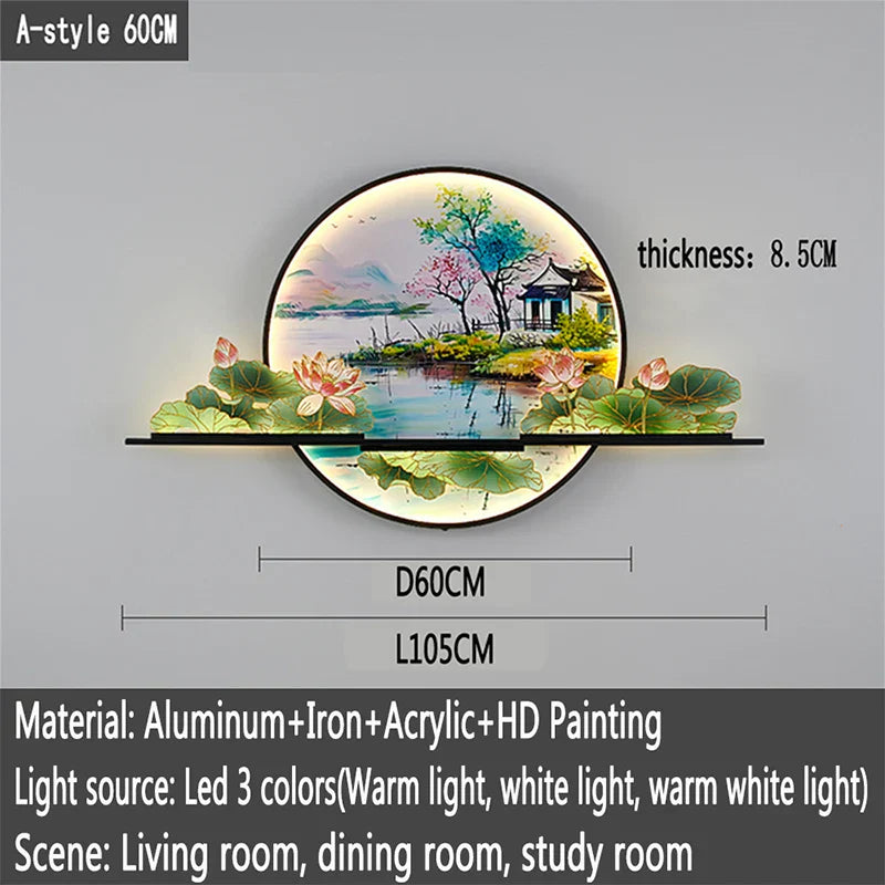 Dlight Decor Artistic Landscape Wall Glow Lamp