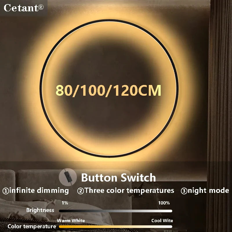 DecorBites™ LED Wall Sconce Large Circle