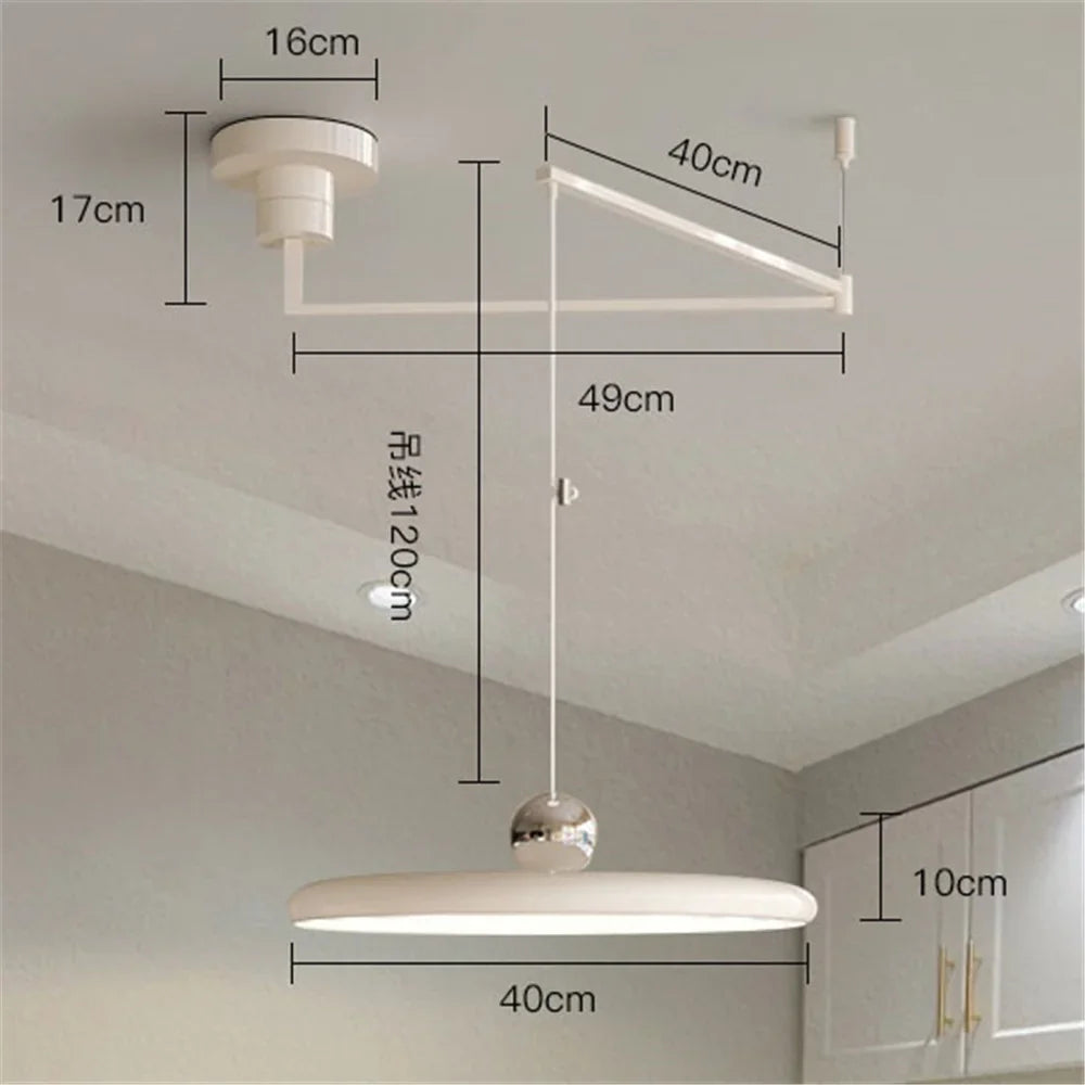 DecorBites™ Rotatable LED Pendant Light Iron