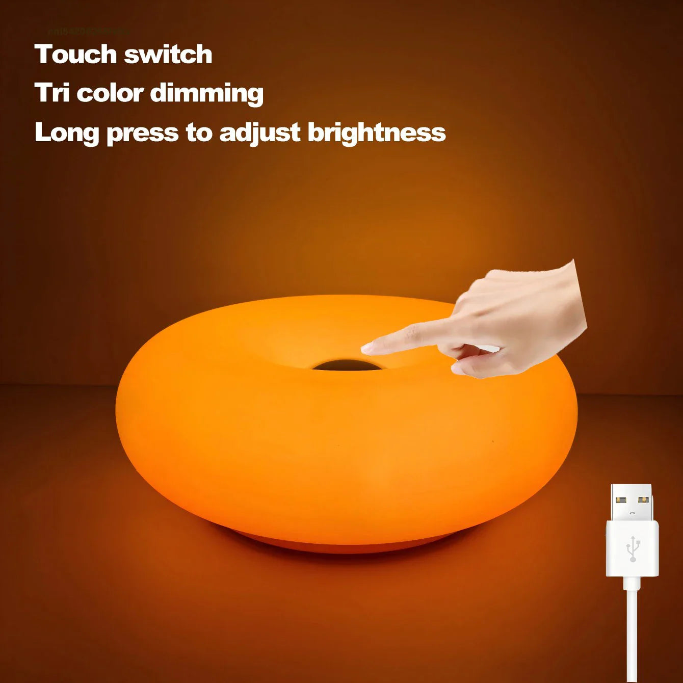 DecorBites™ Donut Table Lamp USB Plug