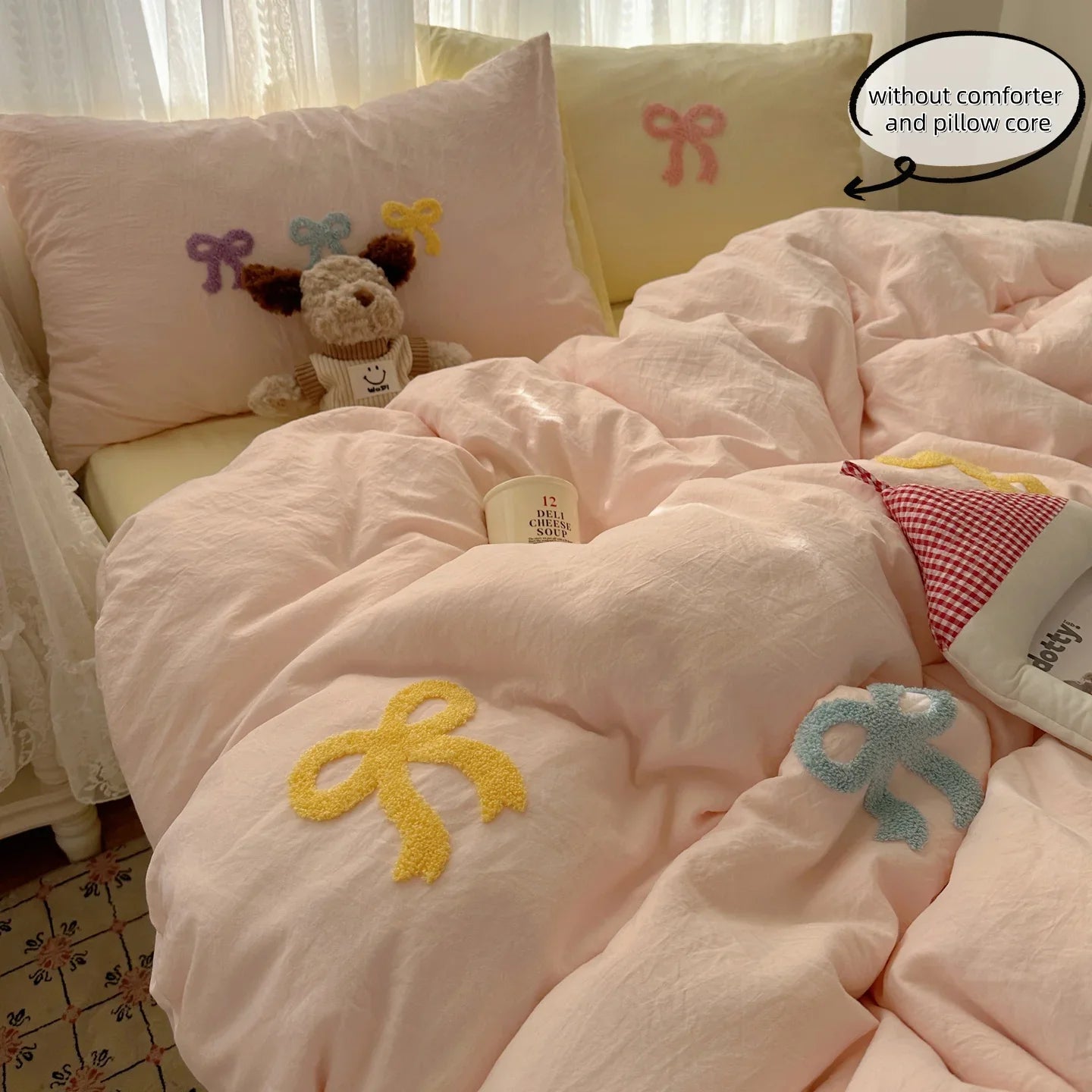 Sheet Set 3 Piece Embroidered Bedding